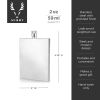 Harrison Slim Flask in Stainless Steel Viski