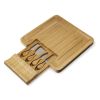 Bamboo Cheese Board and Knife Set Twine