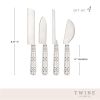 Tiles Cheese Knife Set by Twine