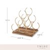 Pyramid Six Bottle Wine Rack by Twine