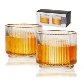 Meridian Crystal Lowball Tumblers Viski