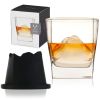 2-piece Glacier Mountain Ice Mold with Glass Set Viski