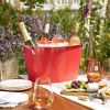 Big Red Galvanized Metal Tub by Twine