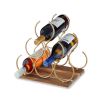 Pyramid Six Bottle Wine Rack by Twine