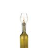 Glass Hurricane Bottle Lamp by Twine