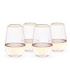 Rose 18 oz. Crystal Stemless Wine Glass Set of 4 by TwineÂ