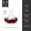 Seneca Crystal Faceted  Wine Decanter Viski