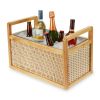 Rattan & Wood Beverage Tub by Twine Living