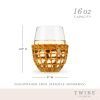 Island Stemless Wine Glass Set by Twine Living