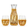 Island Carafe & Stemless Wine Glass Set by Twine Living