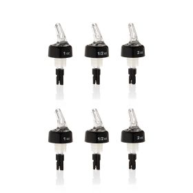 Measured Liquor Pourers Set of 6 by True