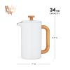 Avery Double Wall Stainless Steel Press Pot by Pinky Up