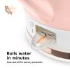 Noelle Pink Ceramic Electric Tea Kettle by Pinky Up