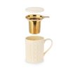 Annette Knit Ceramic Tea Mug & Infuser by Pinky Up