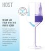 Wine FREEZE Stemmed  in Tinted Set (set of 4) by HOST