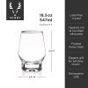 Raye Weighted Crystal Whiskey Glasses Viski