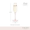 Rose Crystal Champagne Flute Set by Twine