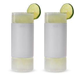 Glass FREEZE Highball Glass (set of two) in Gray by HOST