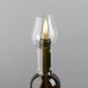 Glass Hurricane Bottle Lamp by Twine