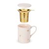 Annette Honeycomb Ceramic Tea Mug & Infuser by Pinky Up