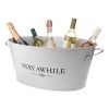 Stay Awhile Metal Drink Tub by Twine