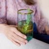 Aqua Bubble Glass Tumbler Set by Twine