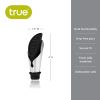 Duo Bottle Stopper And Pour Spout in Black by True