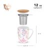 Bailey Botanical Bliss Ceramic Tea Mug & Infuser by Pinky U