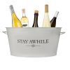 Stay Awhile Metal Drink Tub by Twine