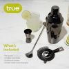 Gunmetal Black Barware Set by True