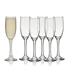 Stemmed Champagne Flutes set of 6 by True