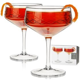 Admiral Crystal Coupe Glasses Viski