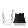 2-piece Glacier Mountain Ice Mold with Glass Set Viski