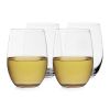 Vino Stemless White Wine Glass by True set of 4