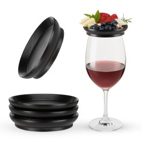 Wine Glass Topper Appetizer Plates by Twine