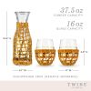 Island Carafe & Stemless Wine Glass Set by Twine Living