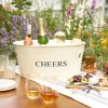 Cheers Galvanized Metal Tub by Twine