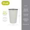 Stainless Steel Pint Cups, Set of 4 by True