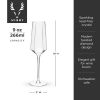 Seneca Crystal Champagne Flutes Viski