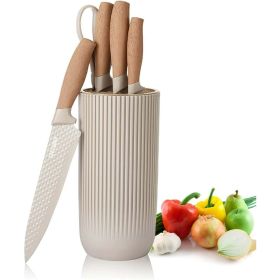 6-Pieces Khaki Sharp Knife Set for Kitchen (Brand: Dot Pet)